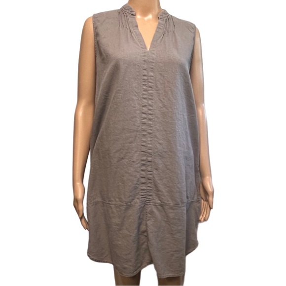 JUST LIVING Linen Rayon Dress Medium - Picture 3 of 9